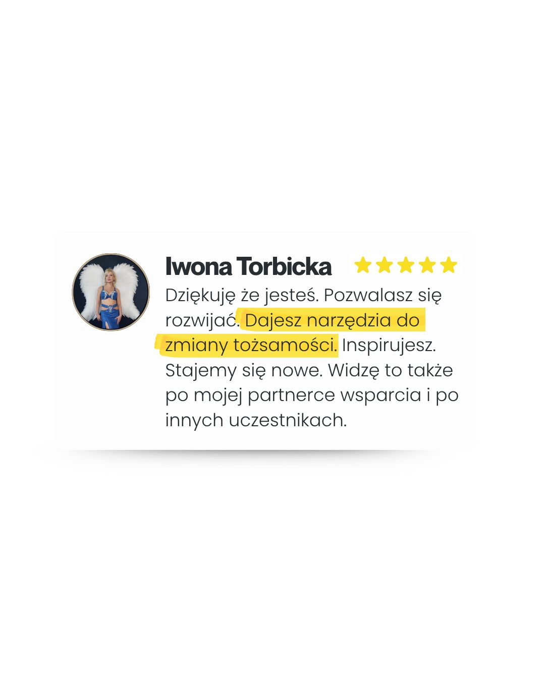 Opinia członkini klubu