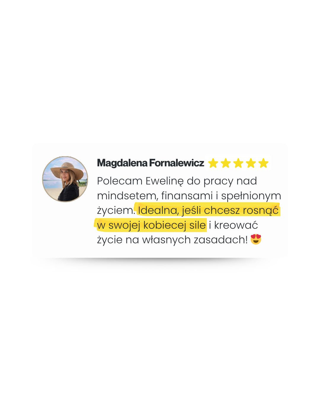 Opinia członkini klubu