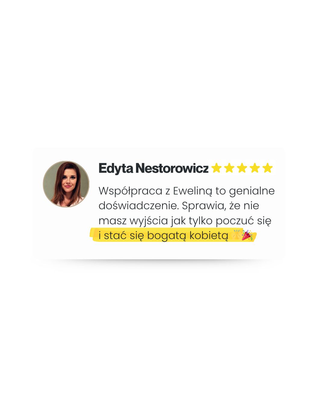 Opinia członkini klubu